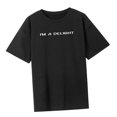 thumbnail image 4 of Camiseta para mujer jinwen básica de poliéster manga corta ajuste regular S, 4 of 8