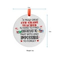 thumbnail image 5 of 4th Grade Teacher Christmas Ornament, Xmas Hanging Ornament, Mother’S Day Ornament, Valentine Ornament Gift, Celebration Hanging Decor, Keepsake 2025, 5 of 5