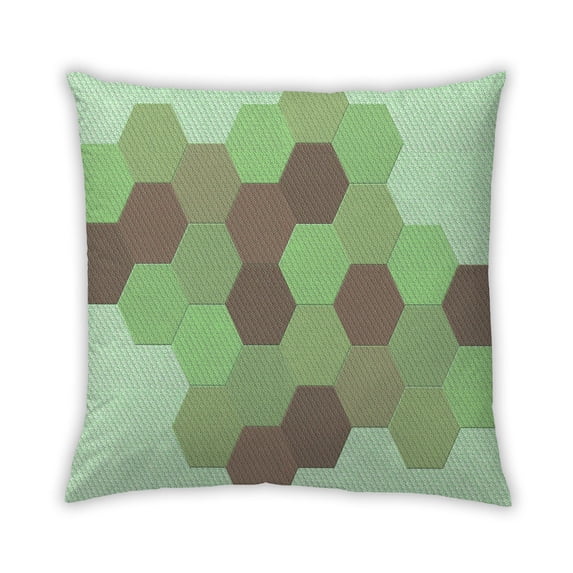 Ahgly Company Outdoor Square Contemporary Throw Pillow, 18 inch by 18 inch