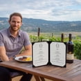 thumbnail image 6 of WeChef 5 pack 8.5"x11" Restaurant Menu Book Covers 2 View PU Leather w/ Angled Corner Wine List Bar Hotel, 6 of 8