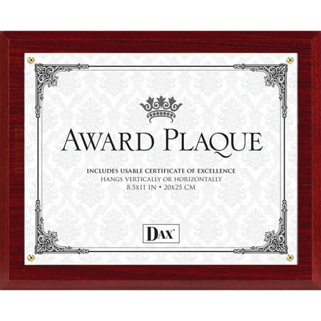 Burns Grp. DAX Mahogany Wall Award Plaque