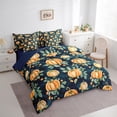 thumbnail image 3 of Manfei Retro Pumpkin Bed in a Bag Twin size, Fall Harvest Bedding Sets Twin Size, Teenager Adult Reversible Bedding Twin Size, Breathable Bedroom Decoration, 7pcs, 3 of 7