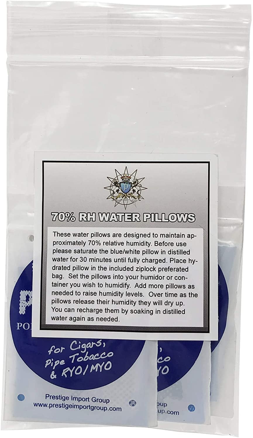 water pillows for tobacco Prestige Import Group - Water Pillows Portable Humidifiers for Cigar  Humidification - 1 Pillow per 5-10 Cigars - 75 PACK