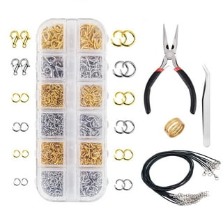 Jewelry Making Kit Jewelry Findings Starter Kit, TSV 905pcs Gold Jewelry  Beading Repair Tools Kit for Necklace Making, Including Lobster Clasps,  Pliers Tweezers, Open Jump Ring 