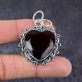 thumbnail image 2 of Natural Mozambique Garnet Gemstone 925 Sterling Silver Gift Pendant 1.89", 2 of 2
