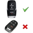 thumbnail image 2 of Gloss Black Genuine Real Carbon Fiber Key Fob Protective Cover Case For Dodge 2019-up RAM 1500 TRX 2500 3500 Pickup Truck, 2 of 9