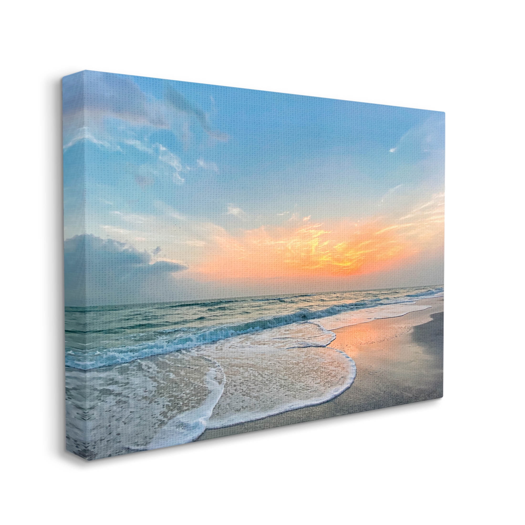Stupell Industries Layered Beach Foam Sunrise Photograph Gallery Wrapped Canvas Print Wall Art, Design by Mary Lou Photography