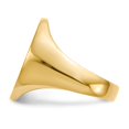 thumbnail image 3 of 14K Yellow Gold Ring Band Signet 21.0x16.0mm Closed Back Men's, Size 8, 3 of 5