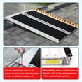 thumbnail image 6 of 4FT Portable Wheelchair Ramp ,800 LBS Capacity Folding Aluminum Threshold Ramp with Anti-Slip Surface, Mobility Access Handicap Ramp for Home Steps, Doorway, Stairs, Doorways, 6 of 7