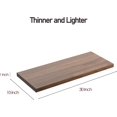 thumbnail image 3 of Floating Shelf Set of Wall Shelves in W x in D x in H Wooden Floating Wall Shelf with Invisible Brackets for Living Room/Bedroom/Bathroom/Kitchen Storage and Decor Walnut, 3 of 9