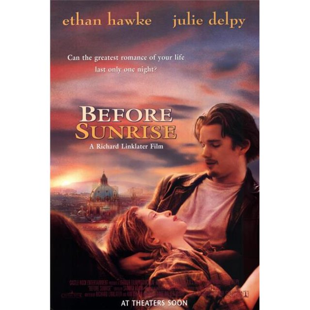 Pop Culture Graphics MOVCF1427 Before Sunrise Movie Poster Print, 27 x 40