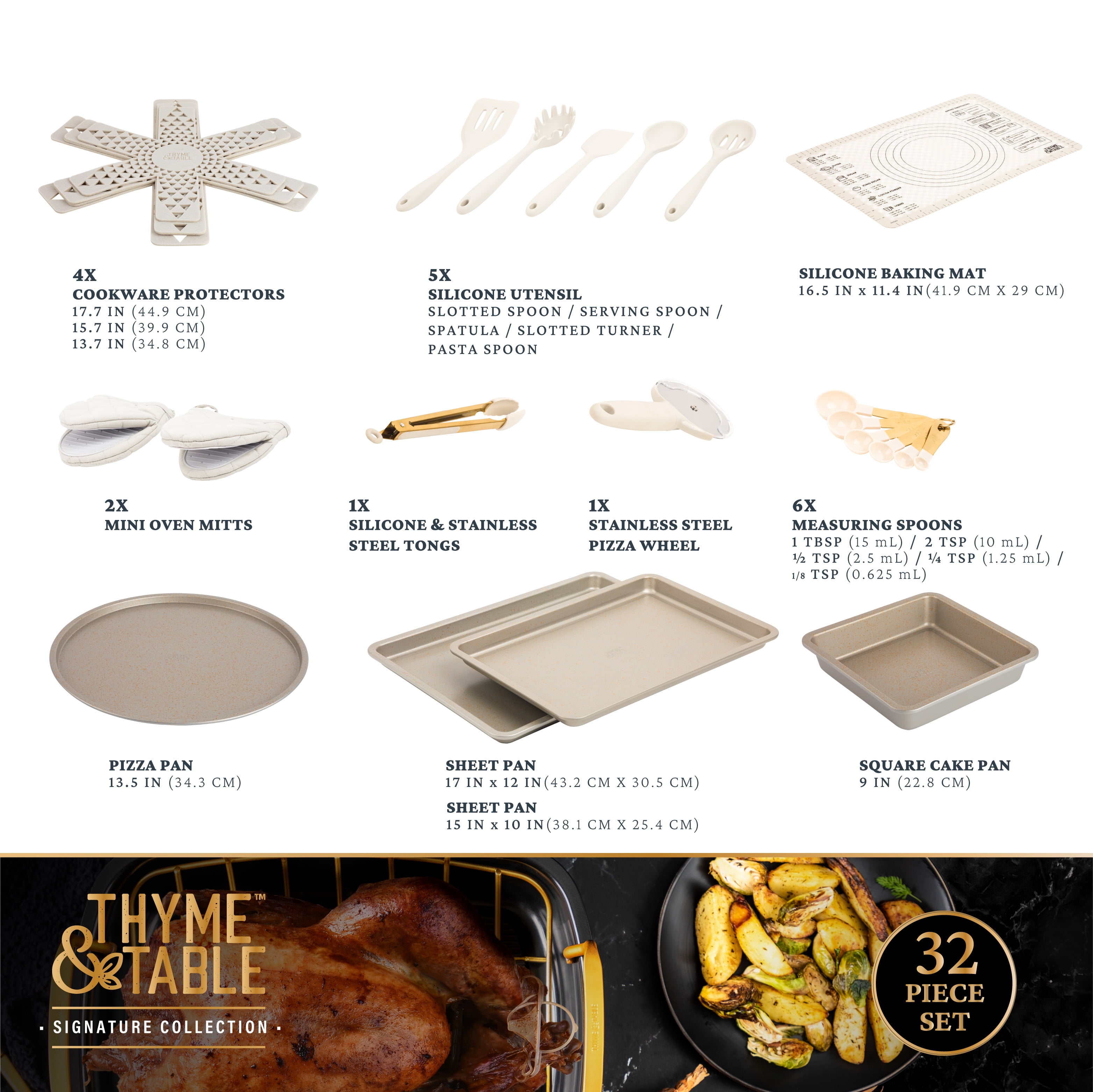 Thyme & Table 32-Piece Cookware & Bakeware Non-Stick Set 🔗 in  @savewithfelix under Latest Deals 🚨 GET DEALS FASTER 🚨 🔔 Turn on…