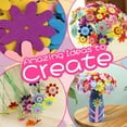 thumbnail image 2 of LNKOO Flower Craft Kit for Kids - Arts and Crafts Make Your Own Button Felt Flowers Vase Project for Boys and Girls - Fun DIY Activity for Children Ages 4 5 6 7 8 9 10 Years Old, 2 of 7