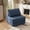 Blue, variant on Yomsum Foldable Couch Bed Single Sofa Chair with Pillow, Multi-Functional Floor Lounge Chair for Home, Apartment, White