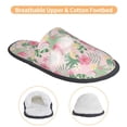 thumbnail image 3 of KLL Tropical Pitaya Slippers for Women Men House Slip on Indoor Outdoor Bedroom Furry Fleece Lined Ladies Comfy Anti-Skid Rubber Hard Sole-Large, 3 of 8