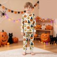 thumbnail image 5 of Futezty Girls Boys Halloween Pajamas Set Sleepwear Pumpkin Graphic Pjs Toddler Long Sleeve Jammies Kids Loungewear 2T-9T, 5 of 7