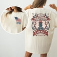 thumbnail image 3 of But Mostly America Shirt, Patriotic July 4th Fireworks Celebration, Us Flag Tee, 3 of 4