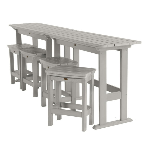 Highwood 6-pc Lehigh Balcony Set - Counter Height, Outdoor, Eco-friendly, Synthetic Wood