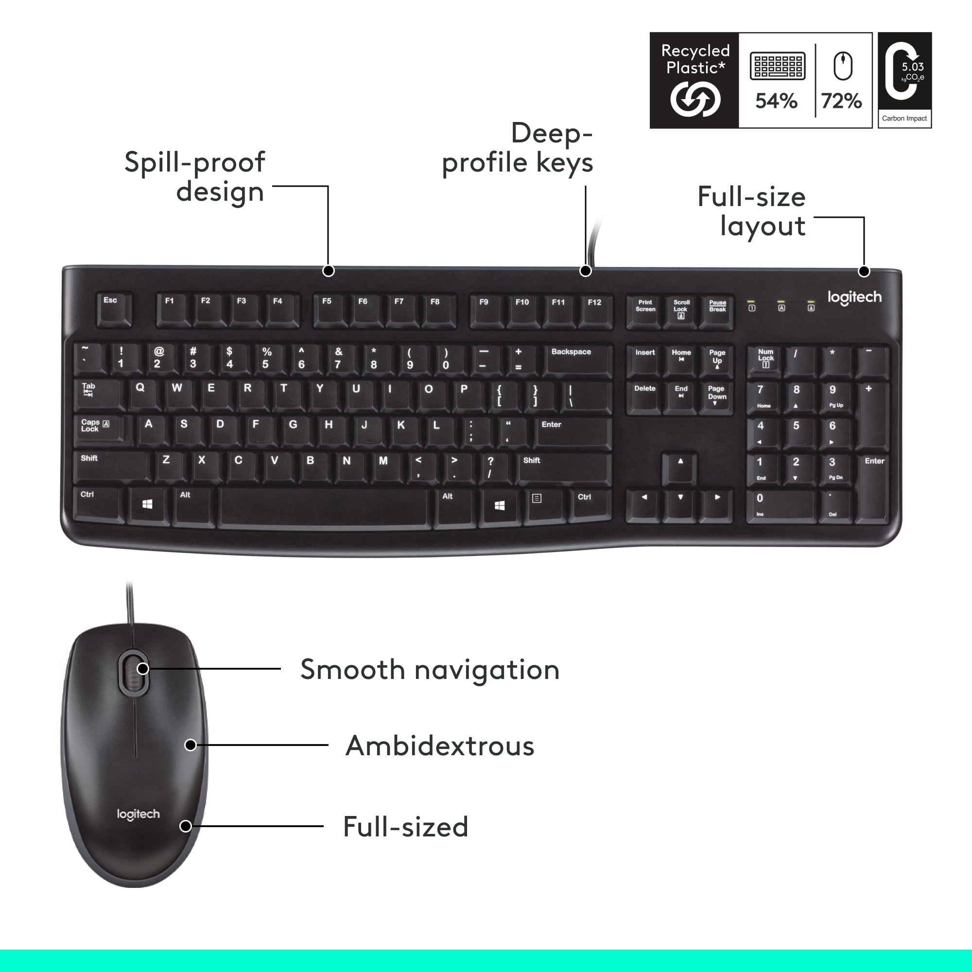 Logitech MK120 Keyboard & Mouse