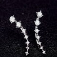 thumbnail image 1 of Héliisoer Rétro Métal Diamants Sept Boucles d'Oreilles Dames Bijoux, 1 of 4