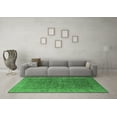 thumbnail image 3 of Ahgly Company Indoor Round Oriental Emerald Green Industrial Area Rugs, 4' Round, 3 of 4