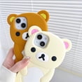 thumbnail image 6 of Ultra Thick Soft Silicone Case for Apple Teddy Bear Animal 3D Cartoon Japanese Cute Lovely Adorable Kawaii Kids Girls Women, 6 of 8