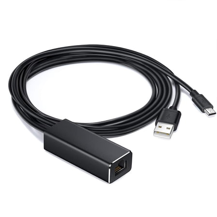 USB 2.0 USB 5pin to Ethernet Adapter USB 2.0 to Networking Adapter 100Mbps RJ45 Internet Adapter for TVs