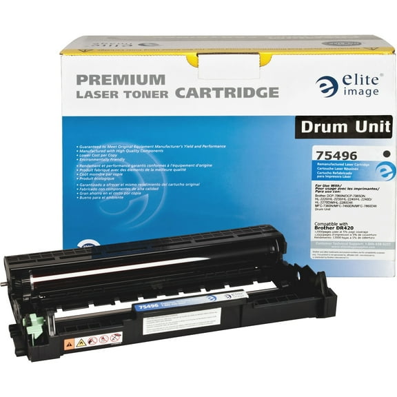 Elite Image Remanufactured Drum Cartrdge Alternative For Dr420 - Laser Print Technology - 12000 - 1 Each