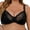 Black, variant on ,Women's Lace Underwire Bras Push up Full Coverage Bra Breathable Comfort Unlined Bra for Large 100D
