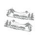 thumbnail image 4 of 2 pegatinas de alces para coche, calcomanías decorativas divertidas, fáciles de usar, versátiles, para vehículos , para conducir camiones. Gris, 4 of 8