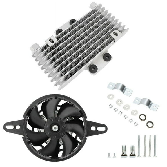 Engine Fan Cooling Radiator Aluminum 125Ml Universal for Dirt Bike ATV