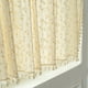 thumbnail image 4 of Cortinas de algodón con borlas y margaritas para cocina, cortinas cortas con varillas para colgar, cortinas de media luna color café, 4 of 5
