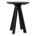 thumbnail image 1 of Pemberly Row Table de Bar Hauteur Ronde Transitionnelle en Bois de Manguier Noire, 1 of 4