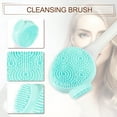 thumbnail image 2 of Unique Bargains Silicone Facial Cleansing Brush Multifunction Face Scrubber for Face Skincare Green White 6.30"x1.57", 2 of 7