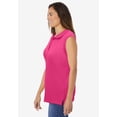 thumbnail image 3 of Woman Within Plus Size Sleeveless Polo Tunic, 3 of 6