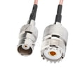 thumbnail image 3 of Conector JXRF BNC macho a conector hembra SO239 PL259 UHF Cable coaxial RG316, 3 of 5