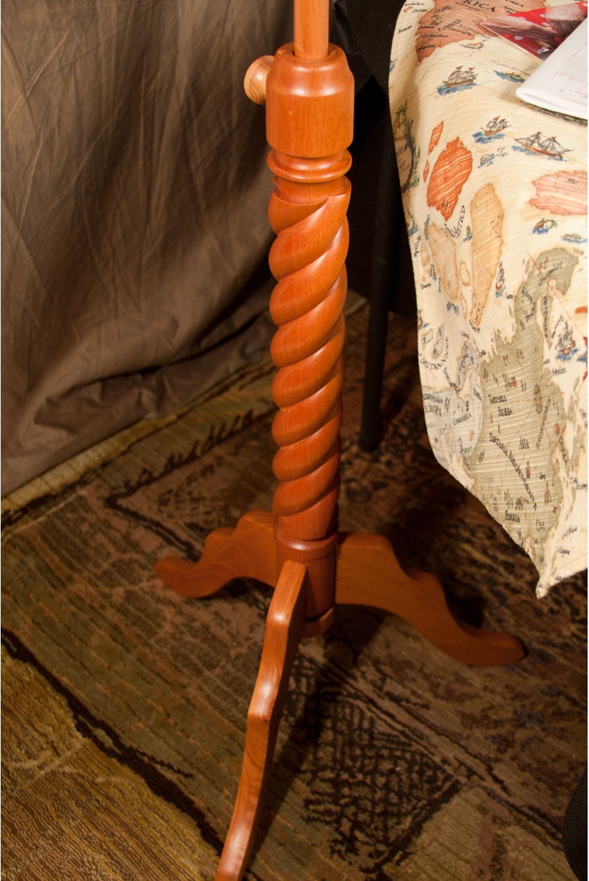 Roosebeck Single Tray Spiral Red Cedar Music Stand