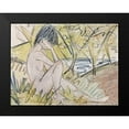 thumbnail image 2 of Mueller, Otto 18x15 Black Modern Framed Museum Art Print Titled - Sitting By The Lake, 2 of 5
