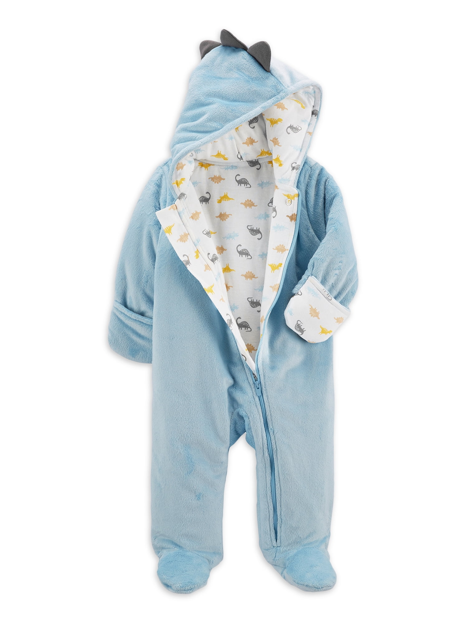 Carter's Child of Mine Baby Boy Plush Hooded Bunting Pram (NB-9M)