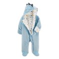 thumbnail image 2 of Carter's Child of Mine Baby Boy Plush Hooded Bunting Pram (NB-9M), 2 of 3