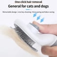 thumbnail image 3 of Peine para Quitar el Pelo de Mascotas con Autolimpieza, Cepillo para Gatos, Peine para Quitar el Pelo de Mascotas, Cepillo de Aseo, Peine Gris, 3 of 6