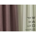 thumbnail image 2 of 3S Brother's Solid Combined Mix and Match 4 Panels Curtains with 2 Color Combination Velvet Look Hanging Back Tap & Rod Pocket Bedroom Office Windows Luxury Home Decoration 28"x84" Cream-Rose Pink, 2 of 7