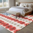 thumbnail image 4 of Large Area Rugs for Living Room Bedroom, Independence Day 5'x8' Rug Washable Carpet Runner Indoor Outdoor, American Flag Red Blue White Flowers Non Slip Floor Mats Rug for Kitchen, Bathroom, 4 of 8