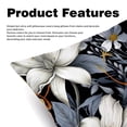 thumbnail image 2 of Ink Plants Pillow Covers - Set of 2 - 16x16, 18x18, 20x20 Inches - Unique Patterns for Various Occasions - Decorative Throw Pillowcases for Home Decor, 2 of 6