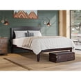 thumbnail image 3 of AFI Warren Solid Wood Full Platform Bed with USB Charger  in Espresso, 3 of 12