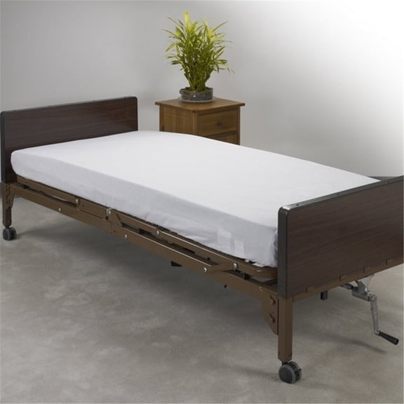 Drive Medical 15030HBL Hospital Bed Fitted Sheets, White, 36" x 80" x 5"-6"