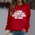 thumbnail image 2 of Women's Trendy Pullover Hoodie Letter Print Round Neck Top For Fall & Winter, 2 of 2