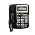 thumbnail image 2 of Corded Landline Phone, LCD Screen Rounded Edges Corded Telephone Big Button  For Office, 2 of 8