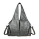 thumbnail image 1 of Bolso de hombro de piel sintética, moderno y elegante, para mujer, ideal para el trabajo y la universidad. Gris, 1 of 9