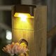 thumbnail image 5 of 1-20 piezas LED blanco cálido Solar StepLamp camino escalera luces de jardín al aire libre impermeable balcón luz decoración para Patio valla luz, 5 of 5